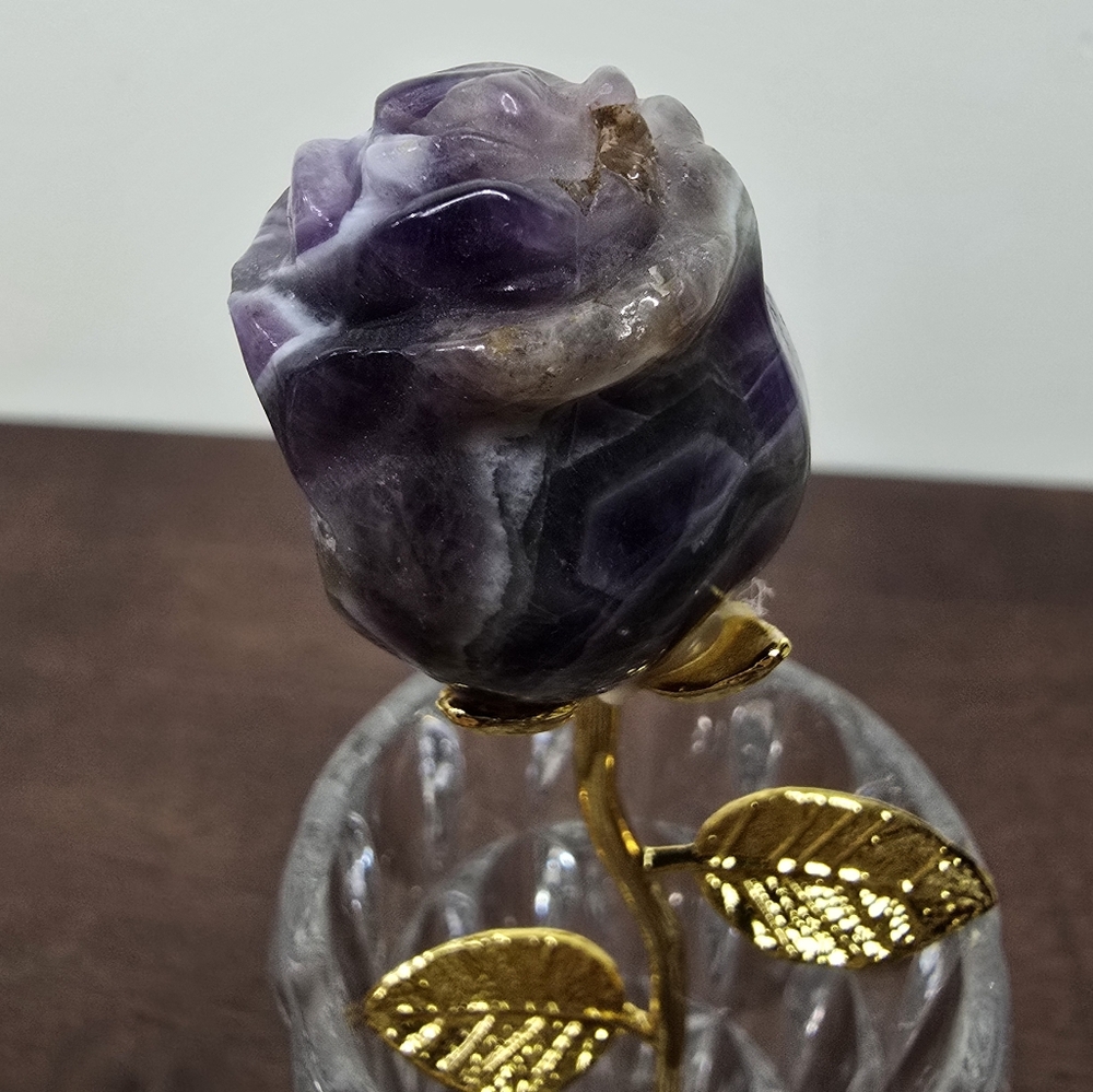 Amethyst Crystal Rose - Picture 4 of 11